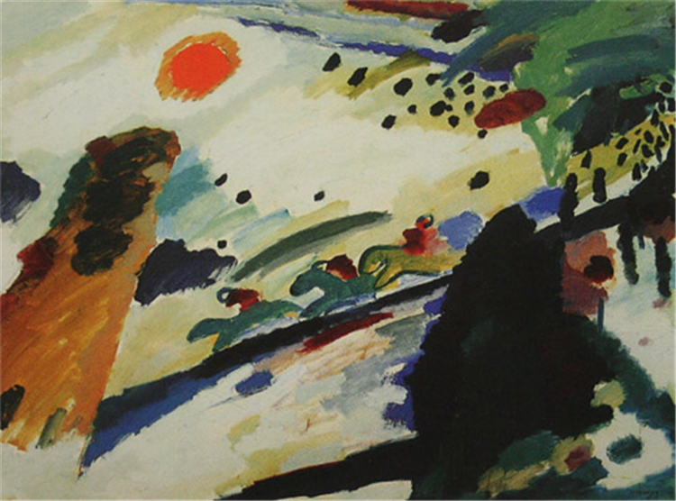 Romantic landscape 1811 Kandinsky Abstract Oil Painting